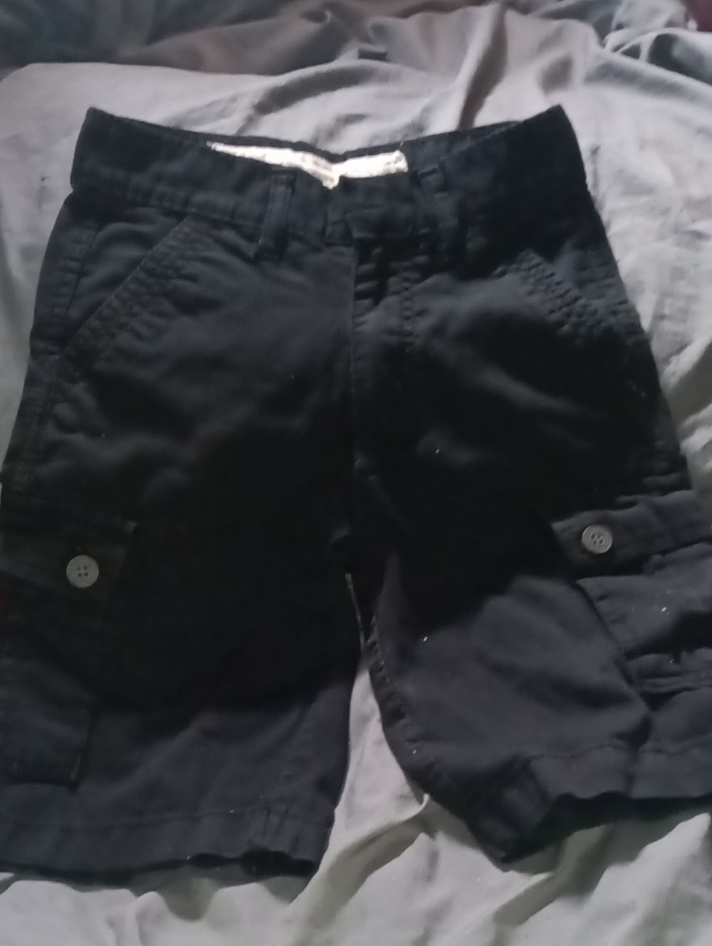 PD&C Black Cargo Shorts for Kids